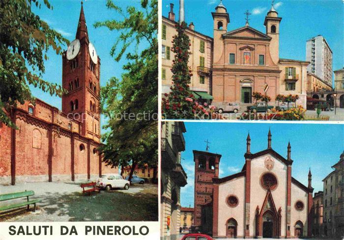 Pinerolo Piemonte IT Kirche Motive Stadtzentrum