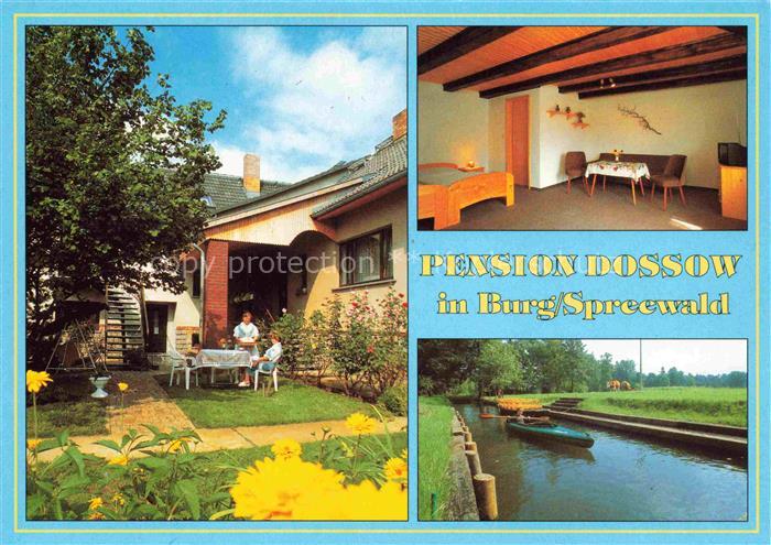 Burg Spreewald Brandenburg Pension Dossow Wasserstrasse Fremdenzimmer