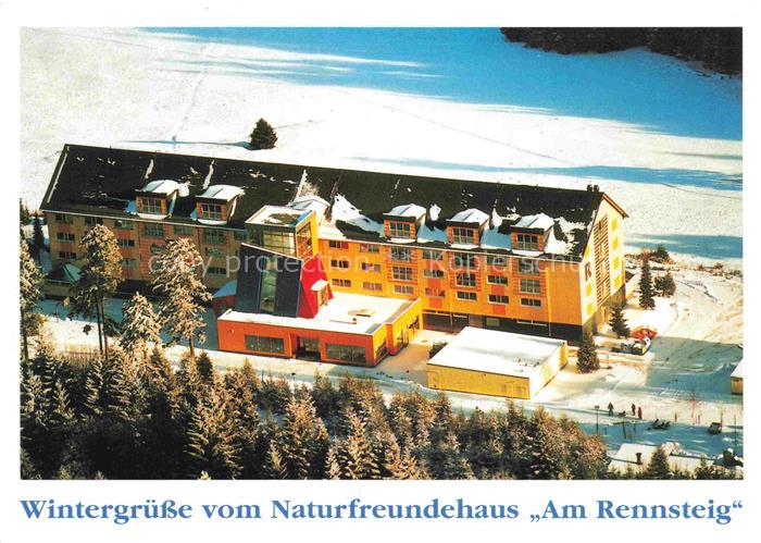Oberhof  Thueringen Naturfreundehaus Am Rennsteig im Winter