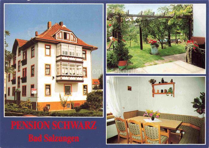 Bad Salzungen Pension Schwarz Garten Gastraum