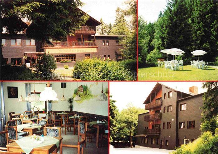 Manebach Waldgaststaette Schoeffenhaus am Goethe-Wanderweg Gaststube Garten