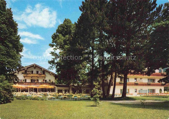 Rottach-Egern Tegernsee Hotel Jaedicke Ansicht vom Park aus