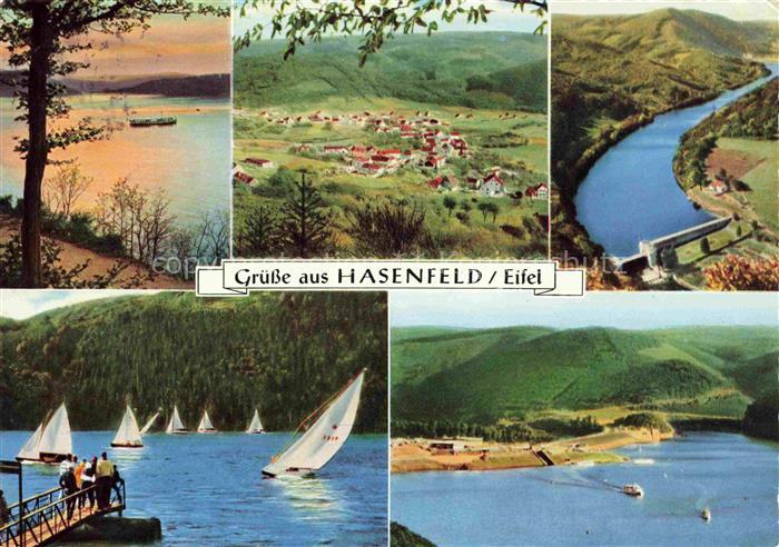 Hasenfeld Heimbach Eifel Panorama Rursee Talsperre Segeln