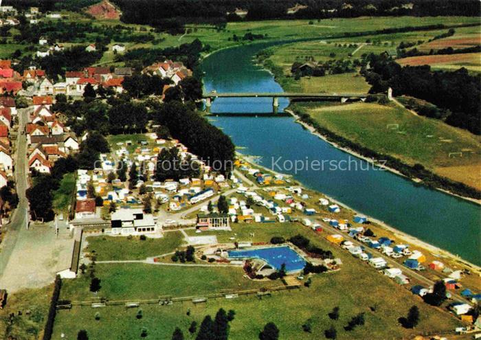 Gieselwerder Oberweser Hessen Panorama Campingplatz Oberweserbergland
