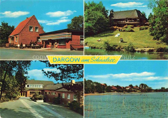 Dargow Teilansichten Hotel Ladengeschaeft Partie am See