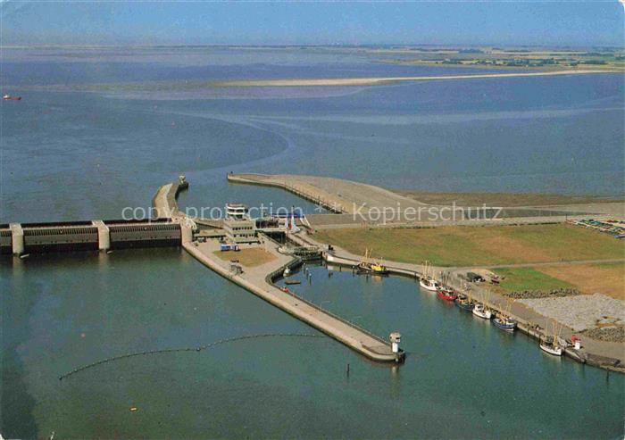 Eiderstedt Eiderdamm mit Sperrwerk