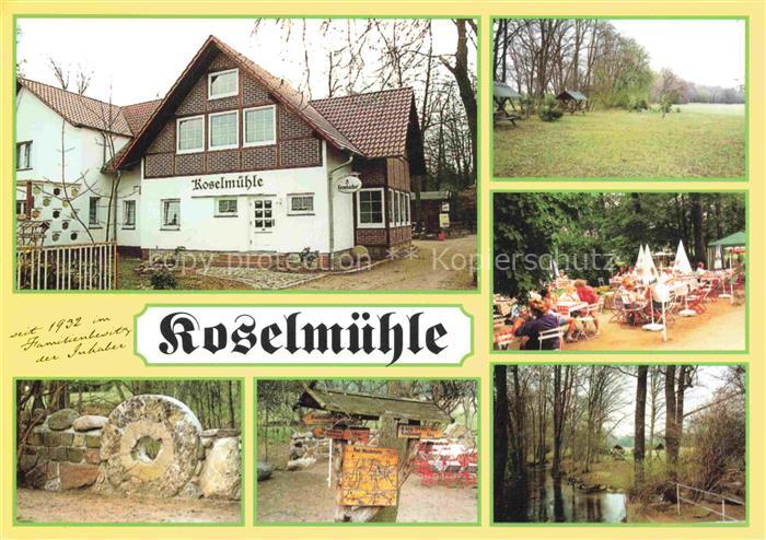 Glinzig Koselmuehle Gaststaette Terrasse Natur