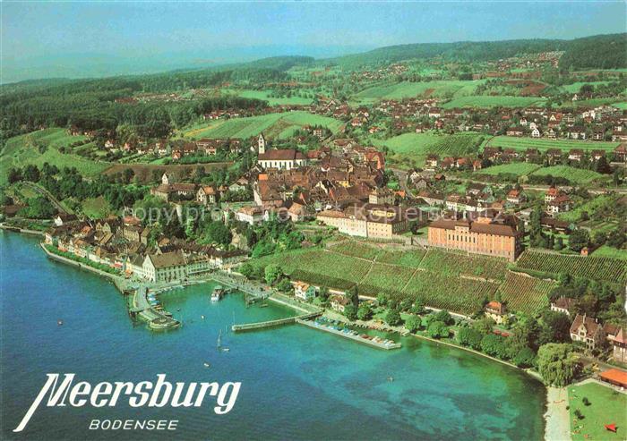 MEERSBURG Bodensee Panorama Hafen Schloss