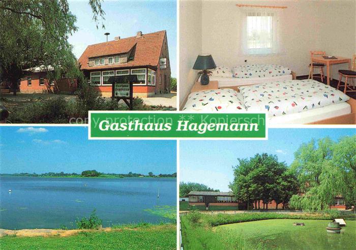 Hollenbek Gasthaus Hagemann Gremdenzimmer Uferpartie am Wasser Naturpark Lauenbu
