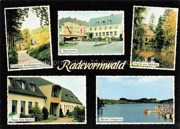 Radevormwald Sparkasse Maria zur Muehlen Haus des Sports Bever-Talsperre Badeste