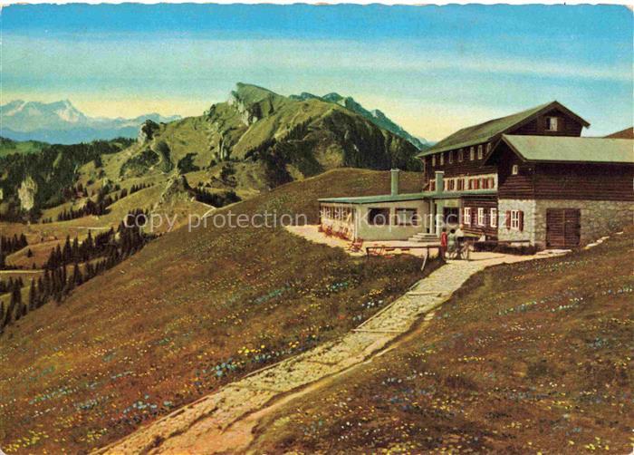 Lenggries Brauneck-Haus mit Latschenkopf und Zugspitze