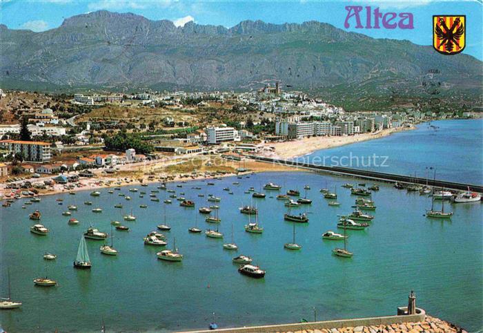 Altea Costa Blanca ES Vista aérea desde el puerto