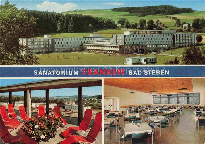 BAD STEBEN Sanatorium Franken Speisesaal Sonnenterrasse