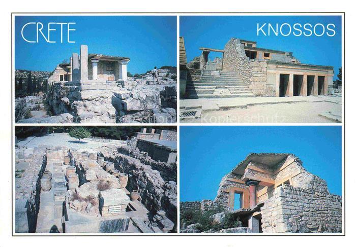 Knossos Cnosse Kreta Crete Greece Teilansichten Ruinen Antike Staetten