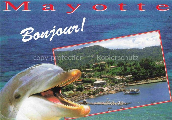 Mamoudzou avec la Barge vue aérienne Delphin