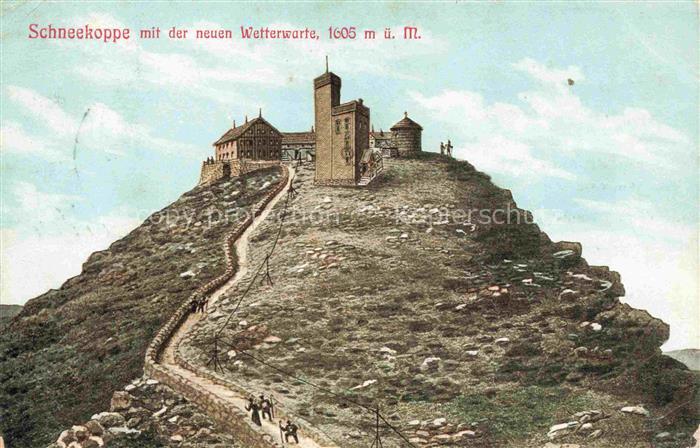 Schneekoppe Snezka CZ mit der neuen Wetterwarte