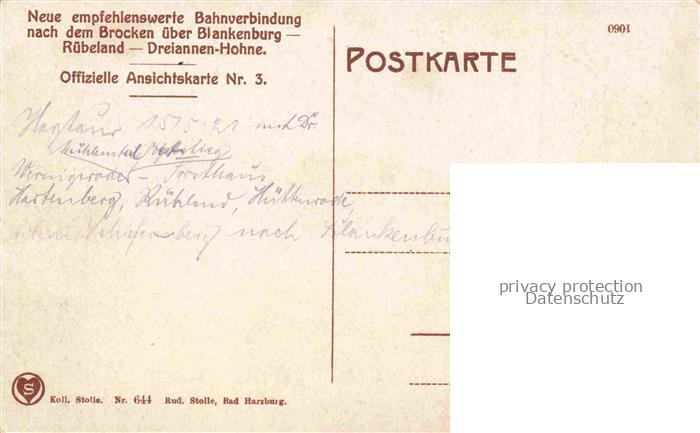 Ruebeland Elbingerode Harz Panorama Offizielle Ansichtskarte Nr. 3 Neue empfehle – Bild 2