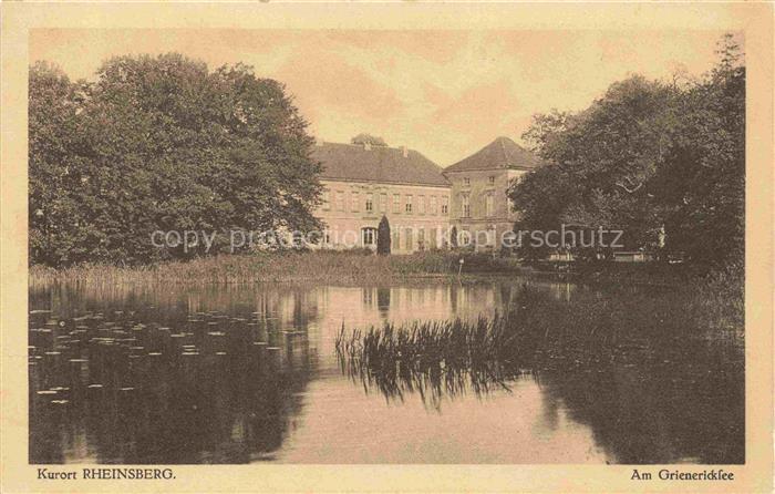 Rheinsberg Brandenburg Am Grienericksee