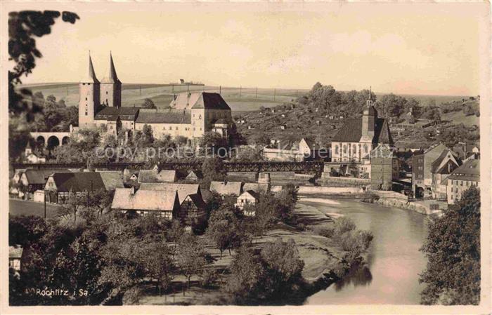 Rochlitz  Sachsen Panorama Kirche