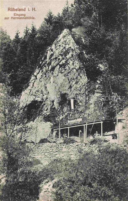 Ruebeland Elbingerode Harz Eingang zur Hermannshoehle
