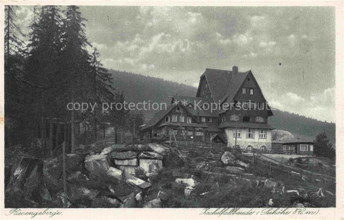 Schreiberhau Szklarska Poreba Riesengebirge PL Zackelfallbaude