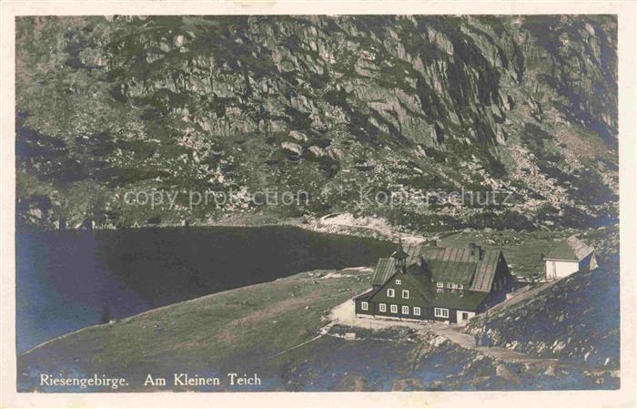 Karpacz Krummhuebel Riesengebirge PL Am Kleinen Teich Bergbaude