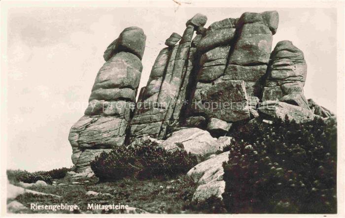 Riesengebirge Krkonose Karkonosze Mittagsteine Felsformationen