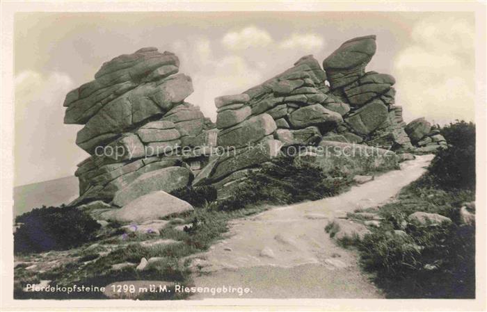 Warmbrunn Bad Cieplice Slaskie-Zdroj PL Pferdekopfsteine Felsformationen Rieseng