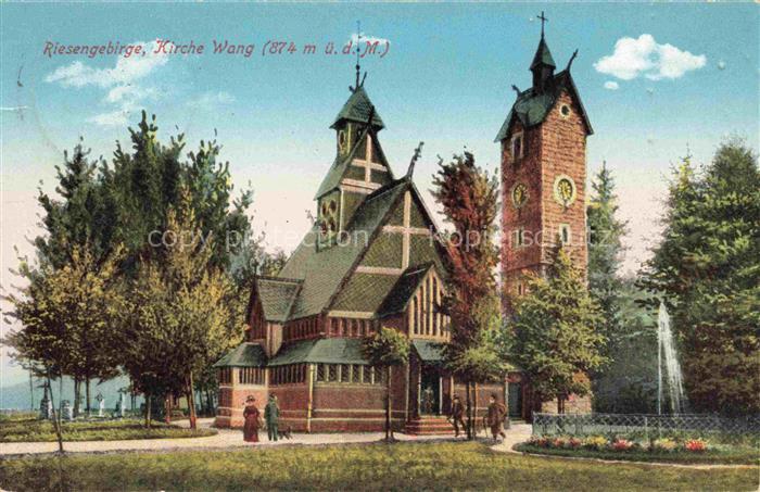 Wang  Kirche Wang Brueckenberg Karpacz Gorny PL Kirche Wang im Riesengebirge
