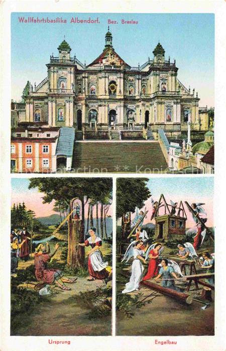 Albendorf Wambierzyce Riesengebirge PL Wallfahrtsbasilika Ursprung Engelbau