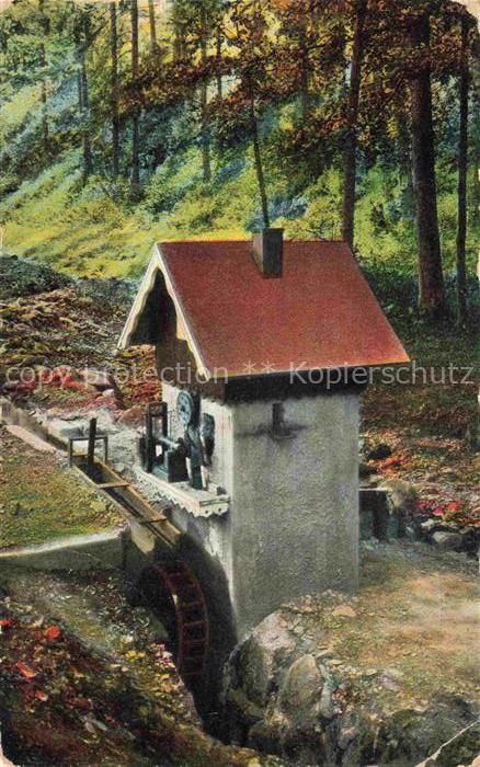 Goerbersdorf  Sokolowsko Schlesien PL Waldmuehle im Buettnergrund Gedicht