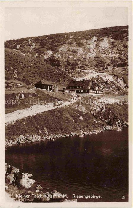 Karpacz Krummhuebel Riesengebirge PL Kleiner Teich Bergbaude