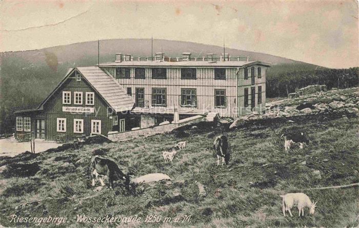 Wossecker-Baude Wosseckerbaude 1250m Riesengebirge PL Bergbaude