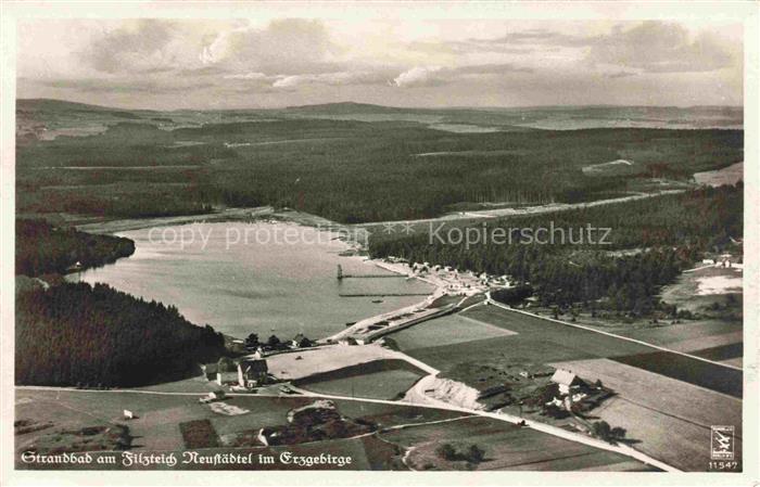 Neustaedtel Schneeberg Erzgebirge Sachsen Strandbad am Filzteich