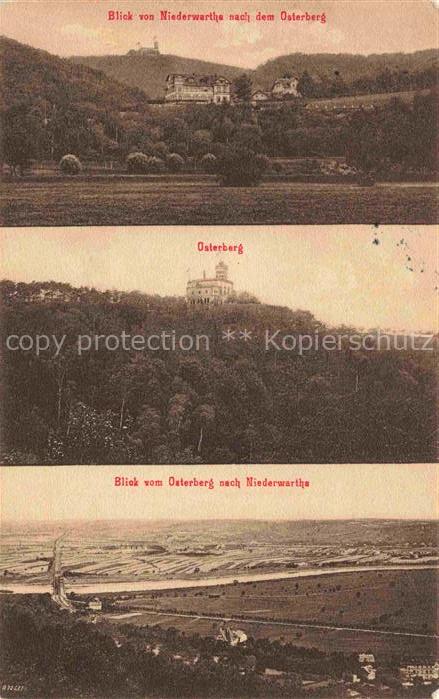 Niederwartha DRESDEN Panorama Blick nach dem Osterberg