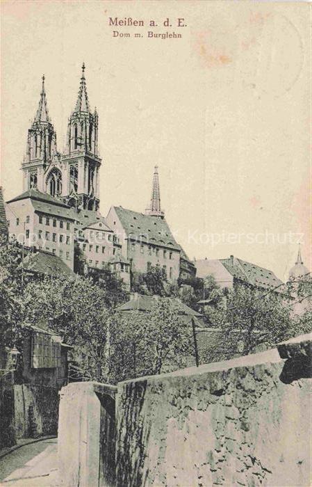 MEIssEN Elbe Sachsen Dom mit Burglehn