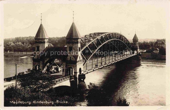 MAGDEBURG  CITY Hindenburg-Bruecke ueber die Elbe