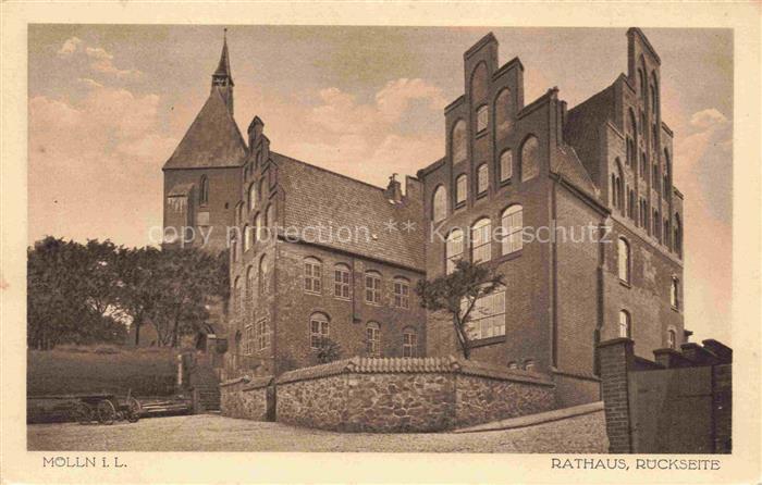 Moelln  Lauenburg Rathaus Rueckseite