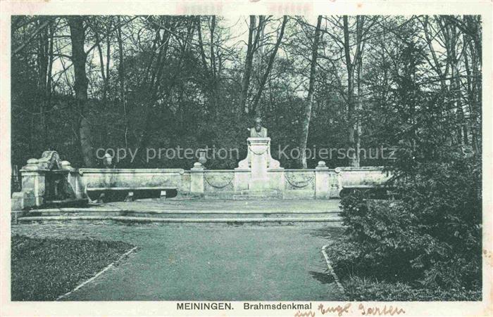 Meiningen Thueringen Brahmsdenkmal