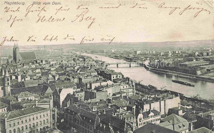 MAGDEBURG  CITY Panorama Blick vom Dom