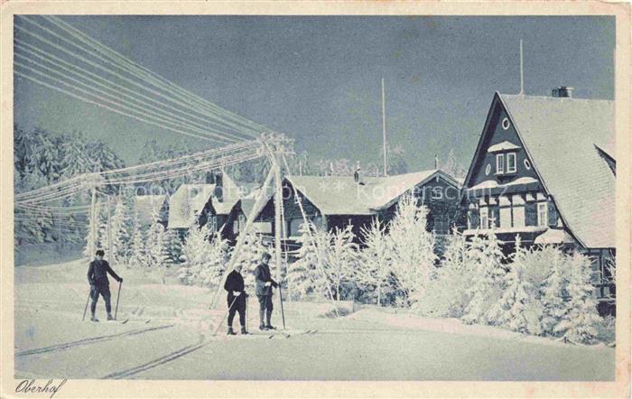 Oberhof  Thueringen An der Tambacherstrasse Wintersportort Langlauf