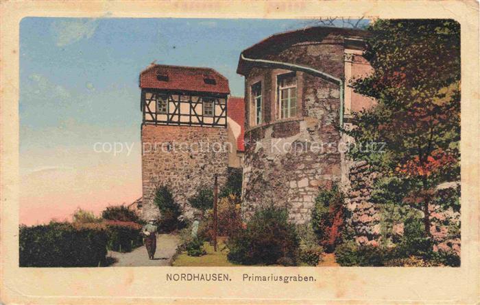 NORDHAUSEN Harz Thueringen Primariusgraben Feldpost