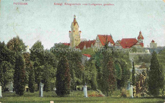 POTSDAM CITY Koenigliche Kriegsschule vom Lustgarten gesehen