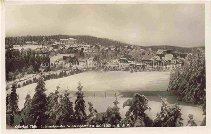 Oberhof Thueringen Panorama Wintersportplatz