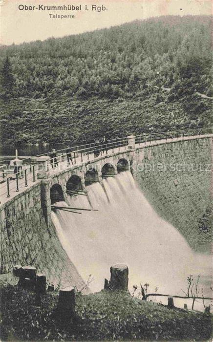 Ober-Krummhuebel Oberkrummhuebel Riesengebirge PL Talsperre Sperrmauer