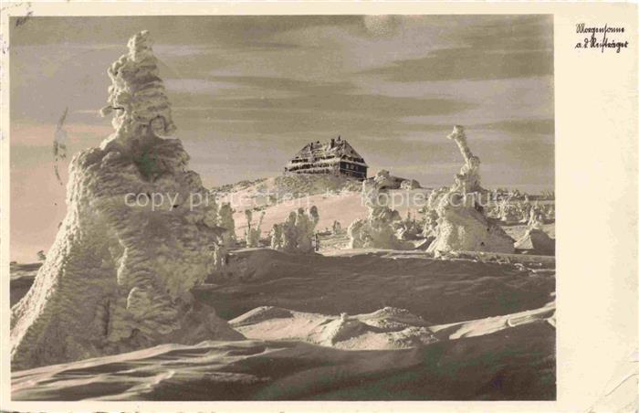 Schreiberhau Szklarska Poreba Riesengebirge PL Reiftraegerbaude Winterlandschaft