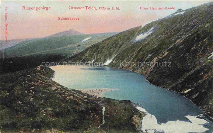 Krummhuebel Karpacz Riesengebirge PL Panorama Grosser Teich Prinz Heinrich Baude