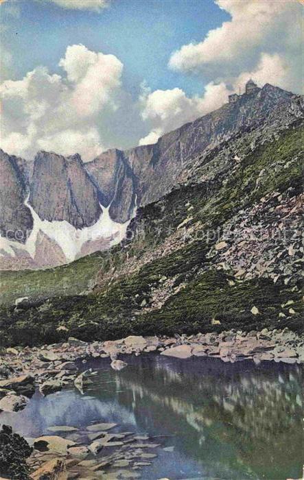 Schneekoppe Snezka CZ Charakteristische Stimmungsbilder vom Riesengebirge Photoc