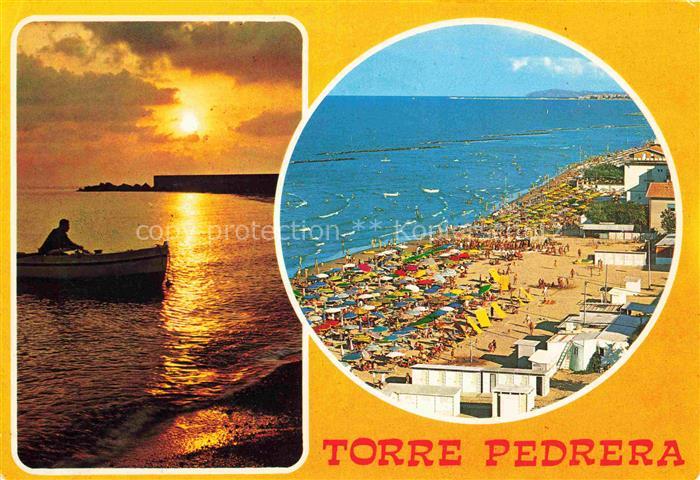 Torre Pedrera RIMINI IT Sonnenuntergang Strand