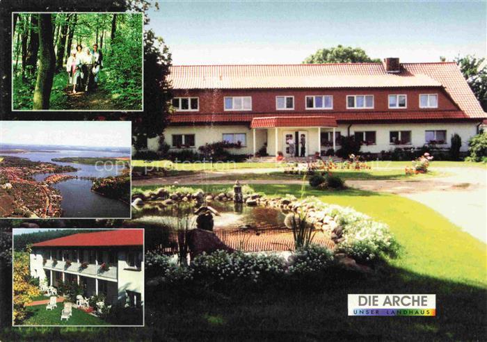 Zislow 
Landhaus Die Arche Waldspaziergang Luftaufnahme Plauer See Mecklenburgi